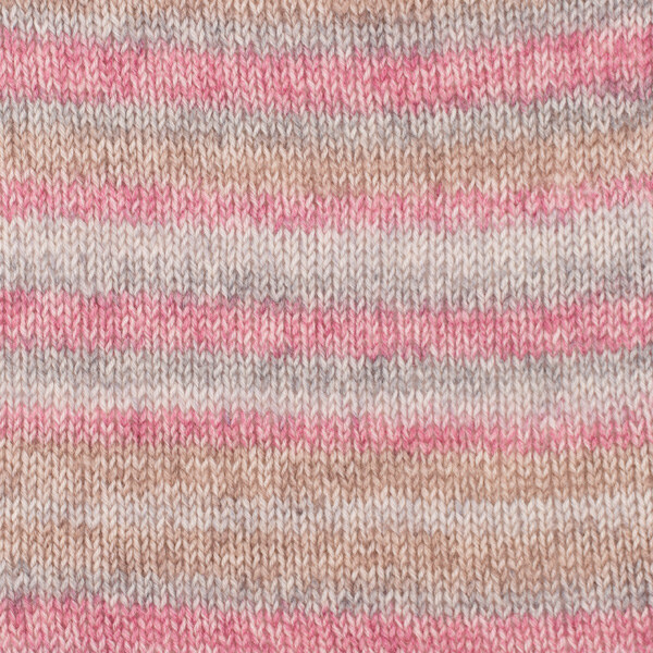 DROPS Fabel Long Print 623 Roze mist