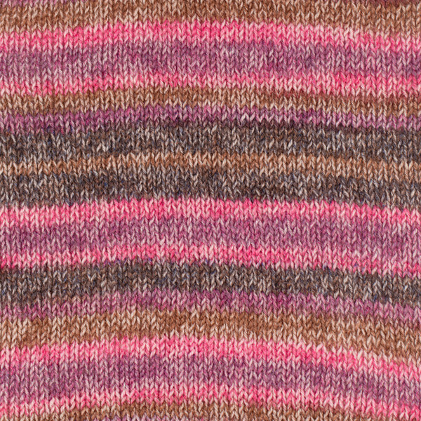 DROPS Fabel Long Print 655 Rozenhout