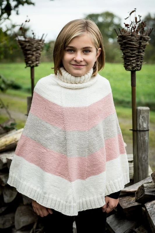 Gestreepte poncho Mayflower Easy Care Classic