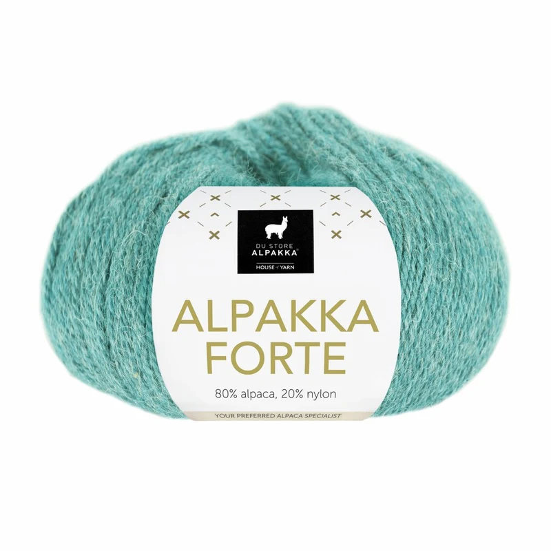 Du Store Alpakka Forte 713 Licht zeegroen gemêleerd