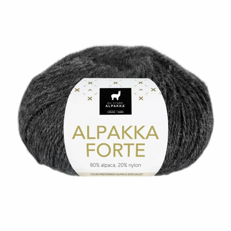 Du Store Alpakka Forte 710 Grijs-zwart gemêleerd
