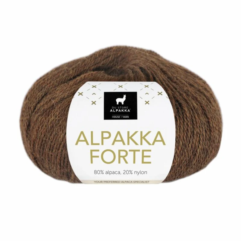 Du Store Alpakka Forte 709 Warm bruin gemêleerd