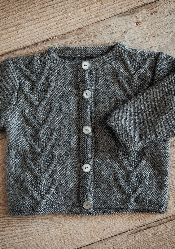 Twisted sweater met knopen Mayflower Easy Care
