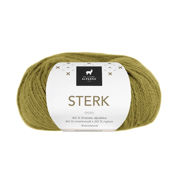 Du Store Alpakka Sterk 843 Geelgroen