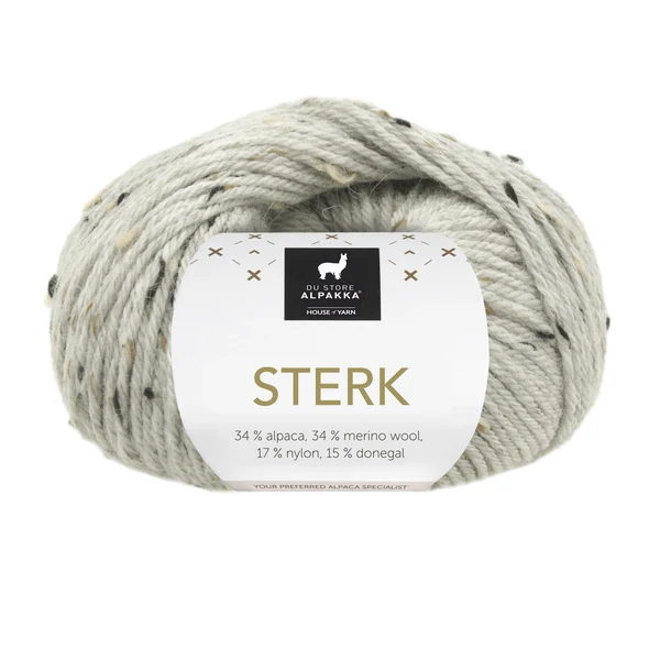 Du Store Alpakka Sterk 930 Lichtgrijs gemêleerde tweed