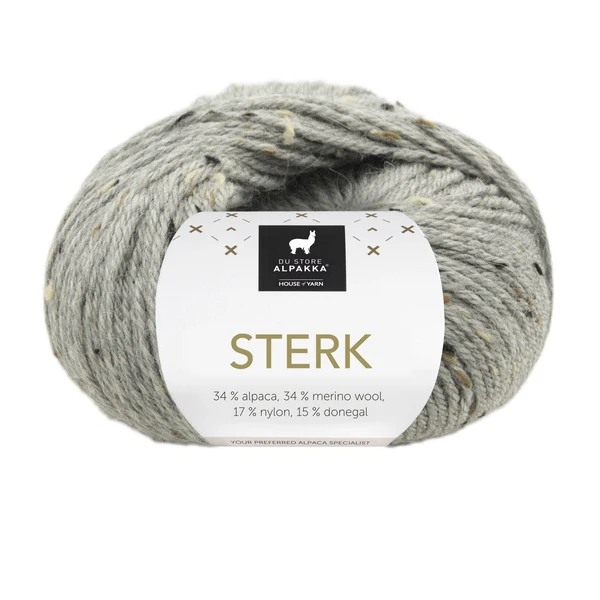 Du Store Alpakka Sterk 931 Grijs gemêleerde tweed