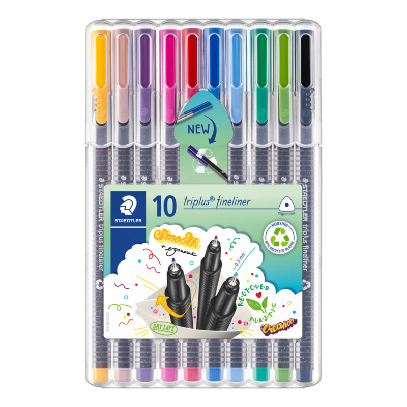 STAEDTLER Triplus fineliner 334, 10 stuks