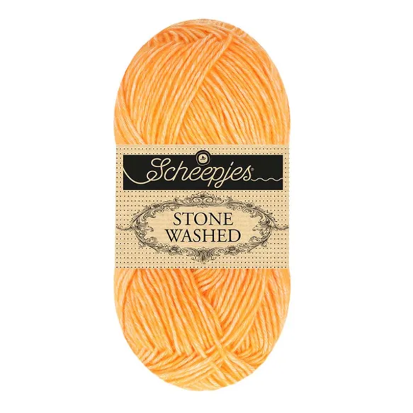 Scheepjes Stone Washed 842 Orange Calcite