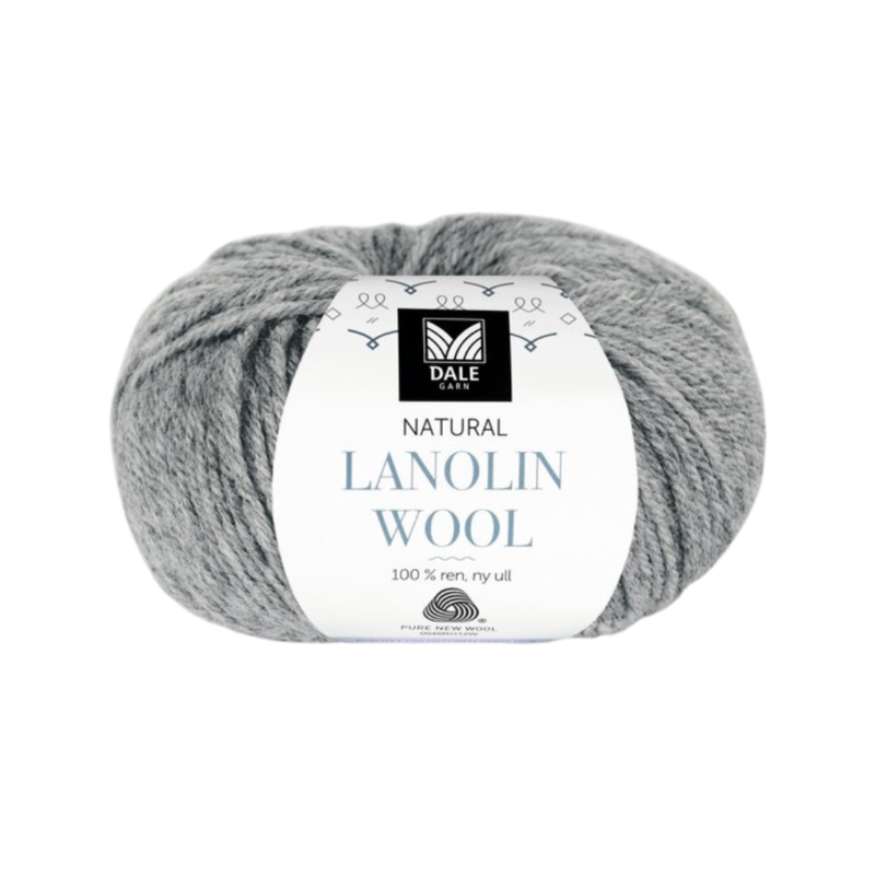 Dale Lanolin Wool 1420 Grijs gemêleerd