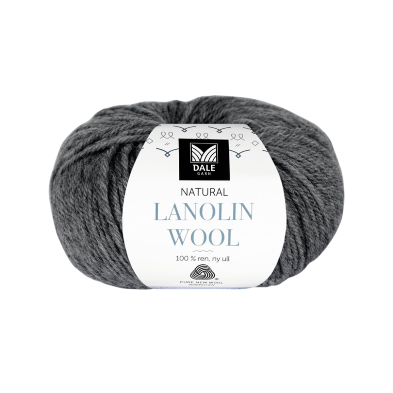 Dale Lanolin Wool 1419 Donkergrijs gemêleerd