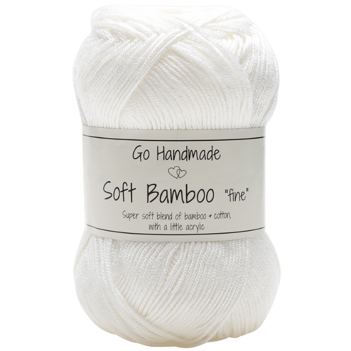 Go Handmade Soft Bamboo Fine 17423 Wit