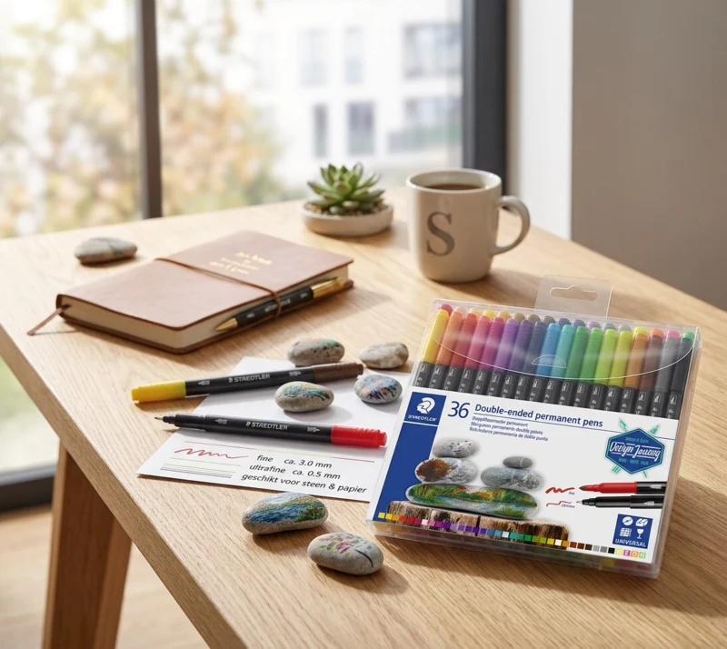 STAEDTLER Permanente stift met dubbele punt, 36 stuks – TB36