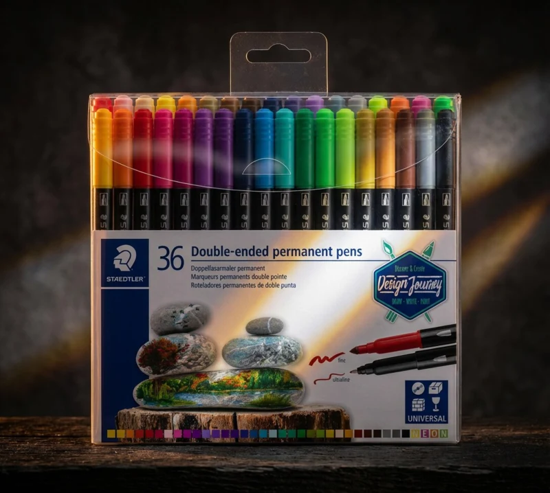 STAEDTLER Permanente stift met dubbele punt, 36 stuks – TB36