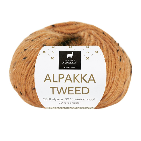 Du Store Alpakka Tweed 136 Saffraangeel