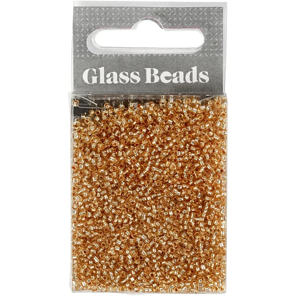 Rocailles, glaskralen 1,7 mm Perzik