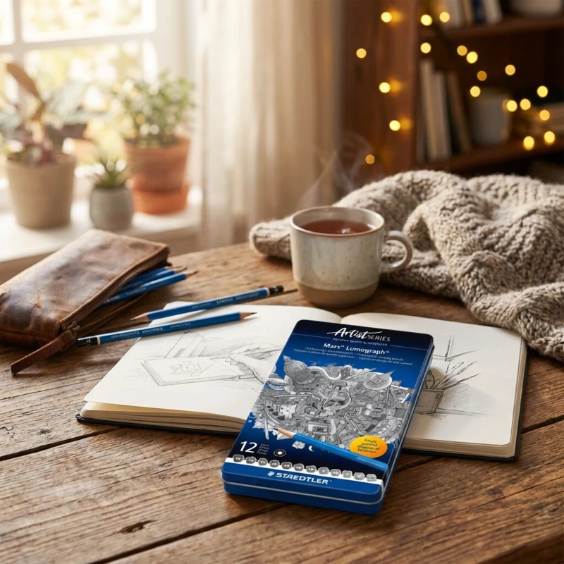 STAEDTLER Mars Lumograph Potloden, 12 stuks – Hoofdafbeelding gesloten