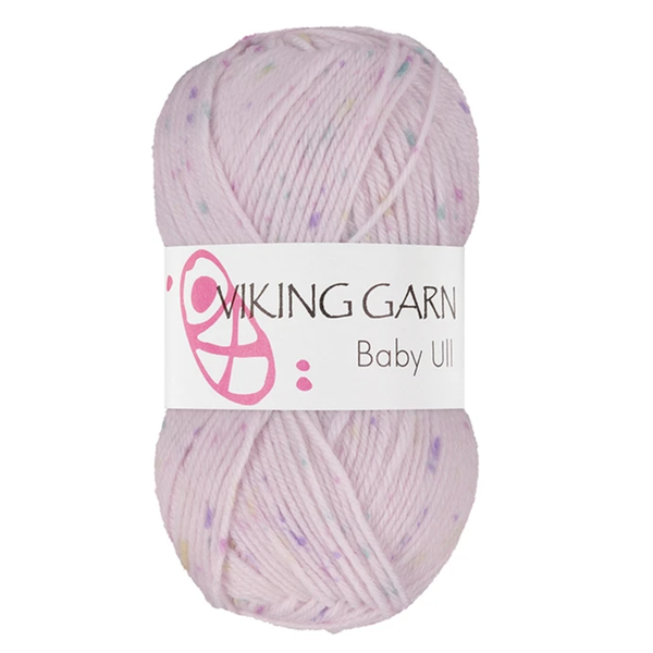 Viking Baby Ull 381 Roze print