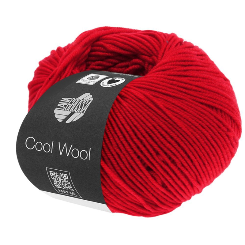 Lana Grossa Cool Wool 417 Reflecterend rood