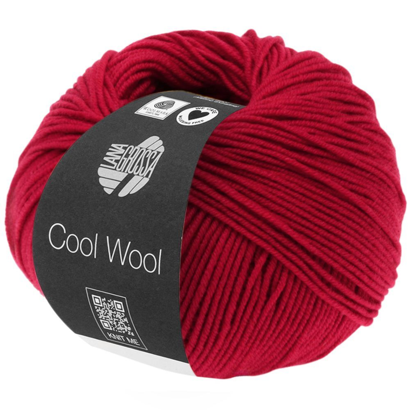 Lana Grossa Cool Wool 437 Karmijnrood