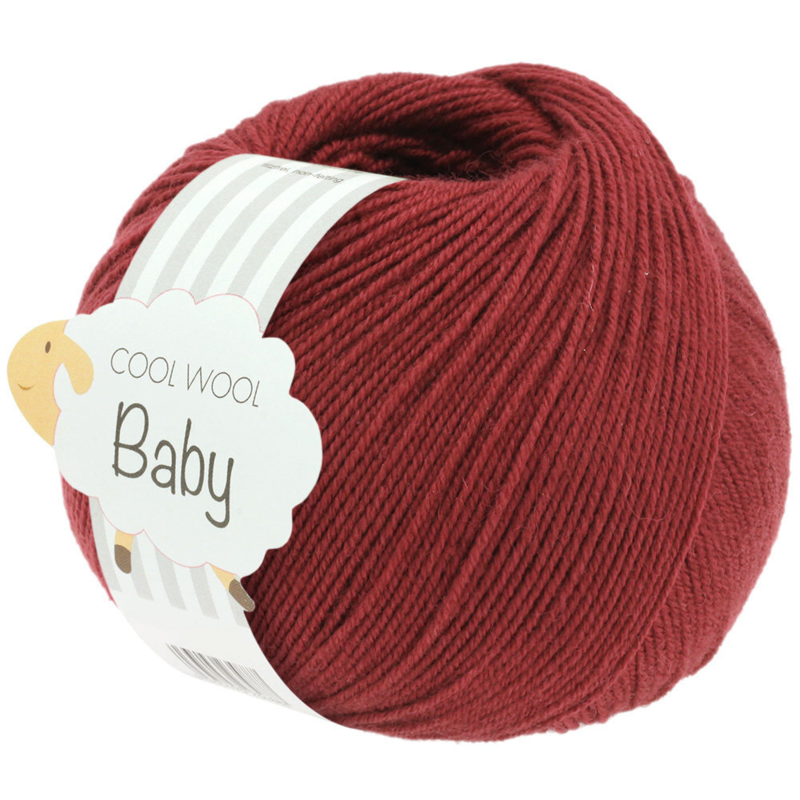 Lana Grossa Cool Wool Baby 281 Wijnrood