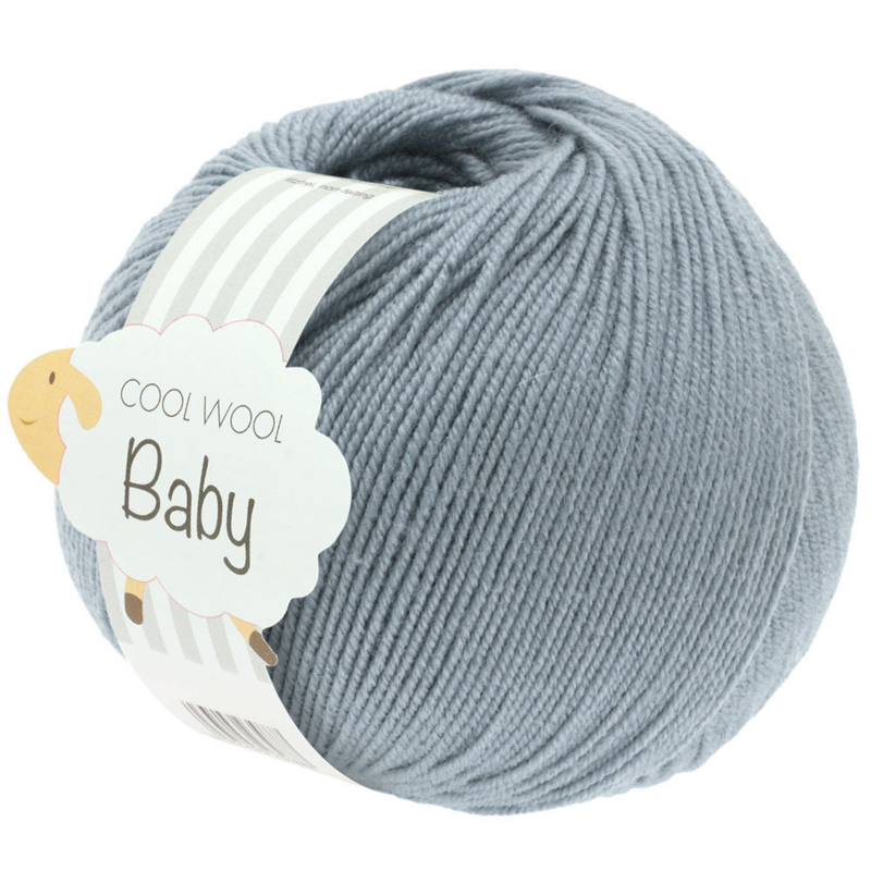 Lana Grossa Cool Wool Baby 264 Grijsblauw