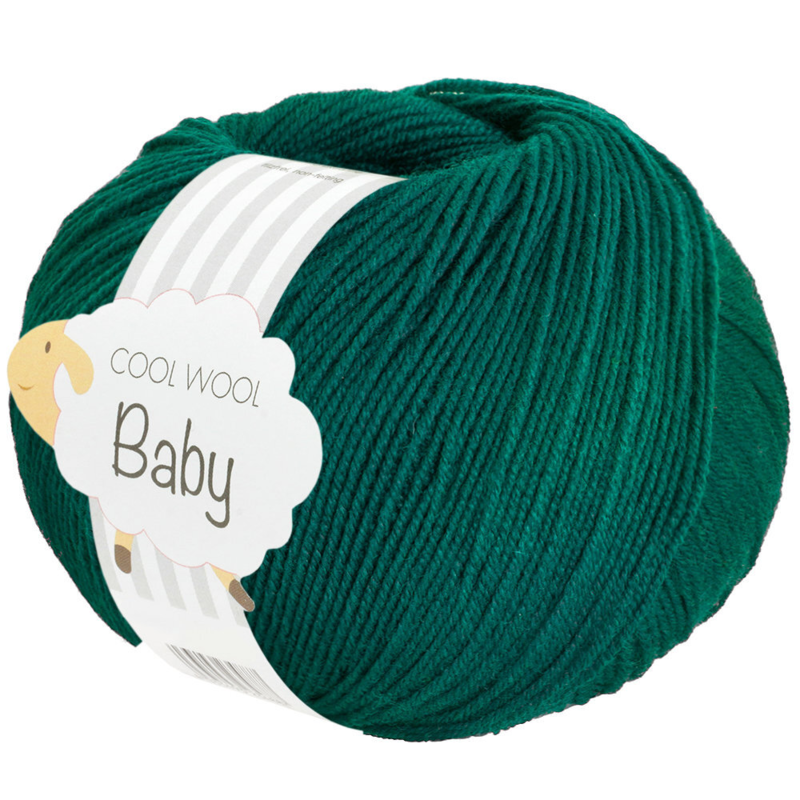 Lana Grossa Cool Wool Baby 320 Donkergroen