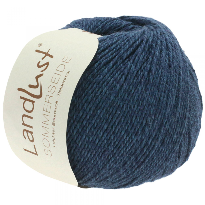 Lana Grossa Landlust Sommerseide 09 Zwart blauw