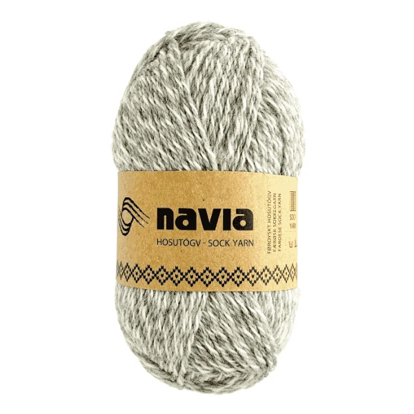 Navia Sock Yarn 513 Gevlekt lichtgrijs