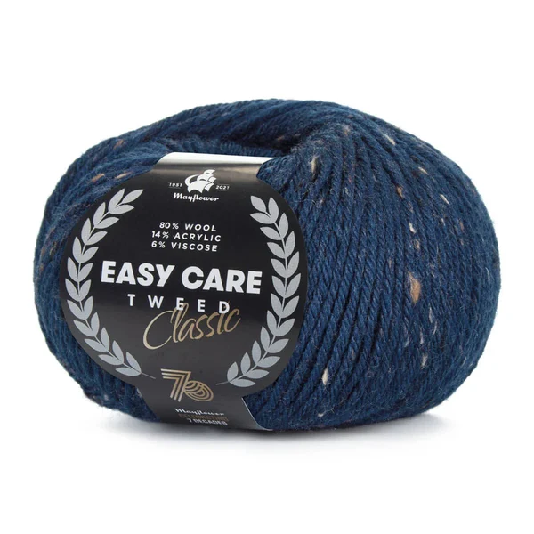 Mayflower Easy Care Classic Tweed 509 Middernachtblauw