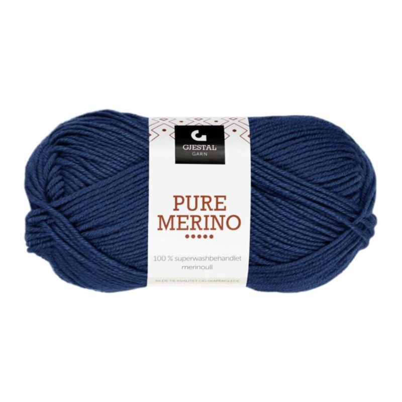 Gjestal Pure Merino 118 Marineblauw