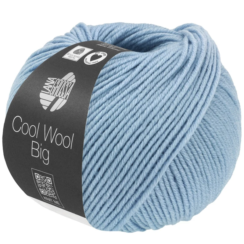 Lana Grossa Cool Wool Big 1702 Lichtblauw gemêleerd