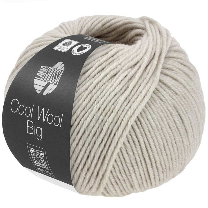 Lana Grossa Cool Wool Big 1691 Greige gemêleerd