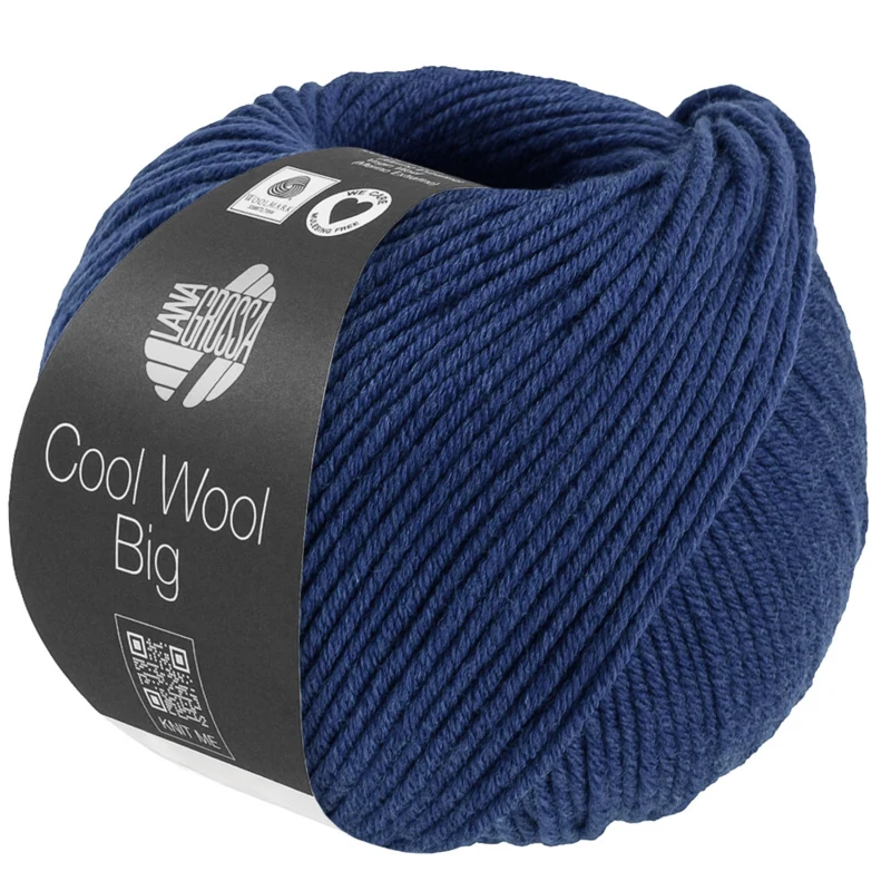 Lana Grossa Cool Wool Big 1704 Donkerblauw gemêleerd