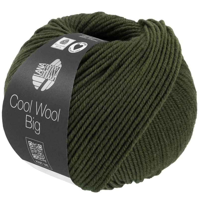 Lana Grossa Cool Wool Big 1695 Loden groen gemêleerd