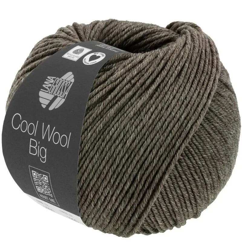 Cool Wool Big 1622 Donkerbruin gemêleerd