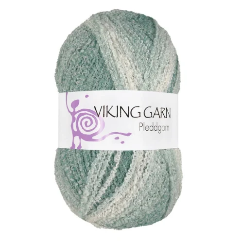 Viking Pleddgarn 736 Wit/Petrol