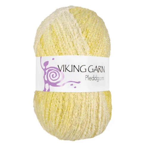 Viking Pleddgarn 745 Wit/Geel