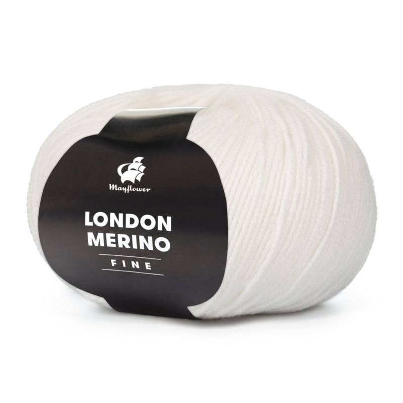 Mayflower London Merino Fine 001 Wit