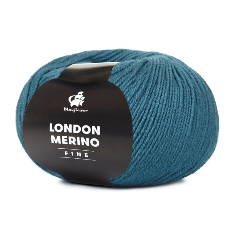 Mayflower London Merino Fine 022 Petroleumblauw