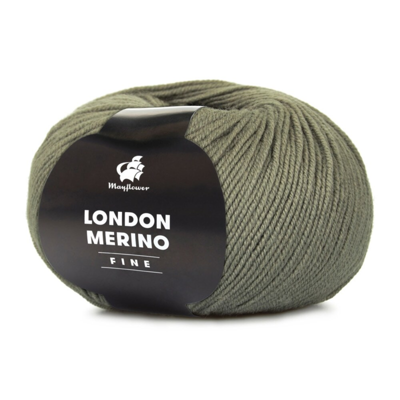 Mayflower London Merino Fine 026 Stoffige olijf