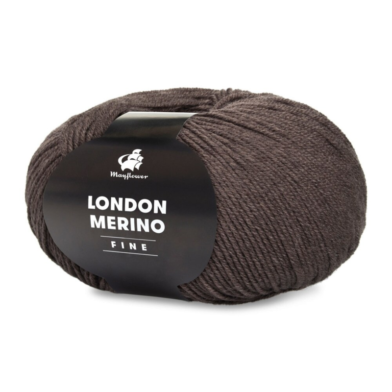 Mayflower London Merino Fine 007 Chocolade