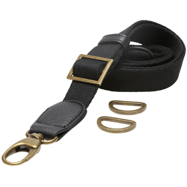 Go Handmade Schouderriem voor Tas, 85-125 cm 22295 Zwart/brons