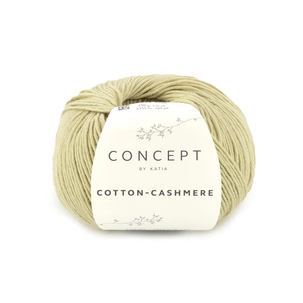Katia Cotton Cashmere 92 Groene thee