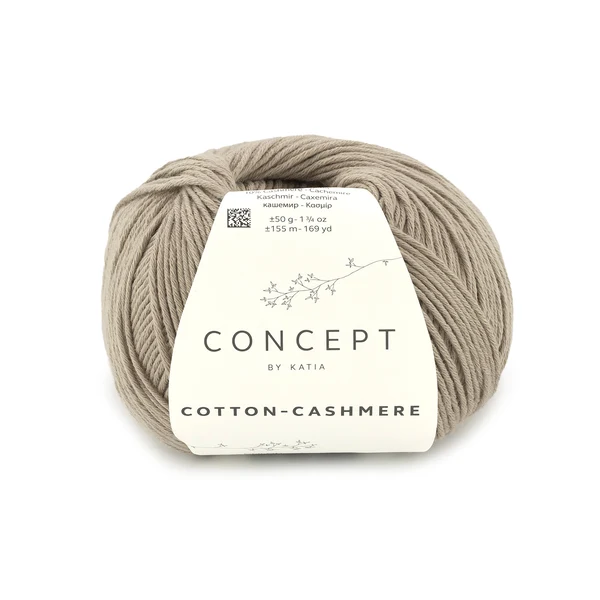 Katia Cotton Cashmere 91 Grijs beige