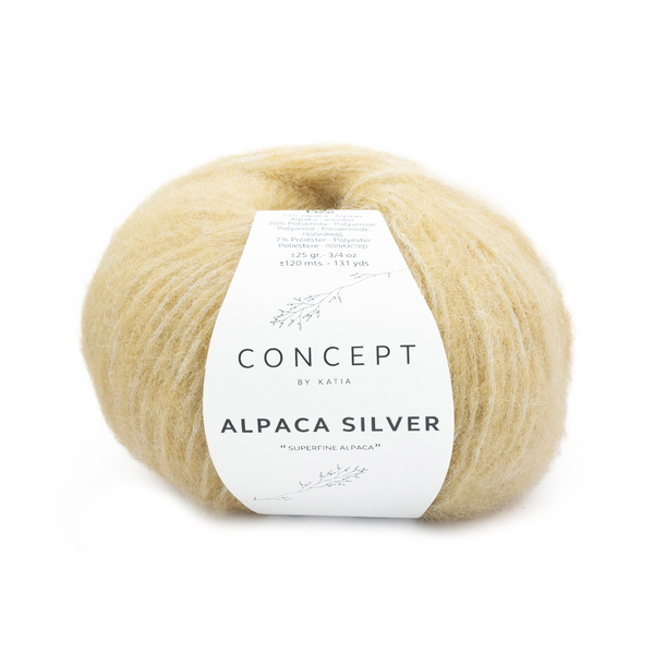Katia Alpaca Silver 281 Ivoor–zilver