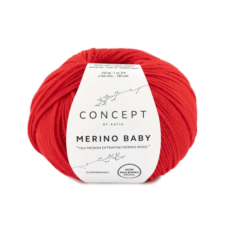 Katia Concept Merino Baby 004 Rood