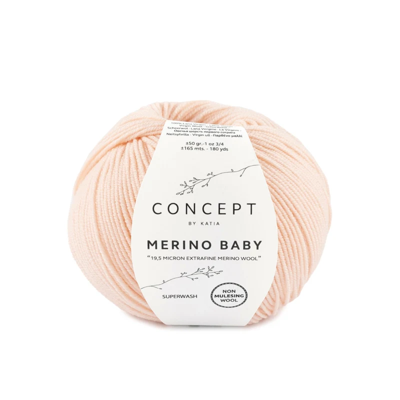 Katia Concept Merino Baby 081 Zeer lichte roos