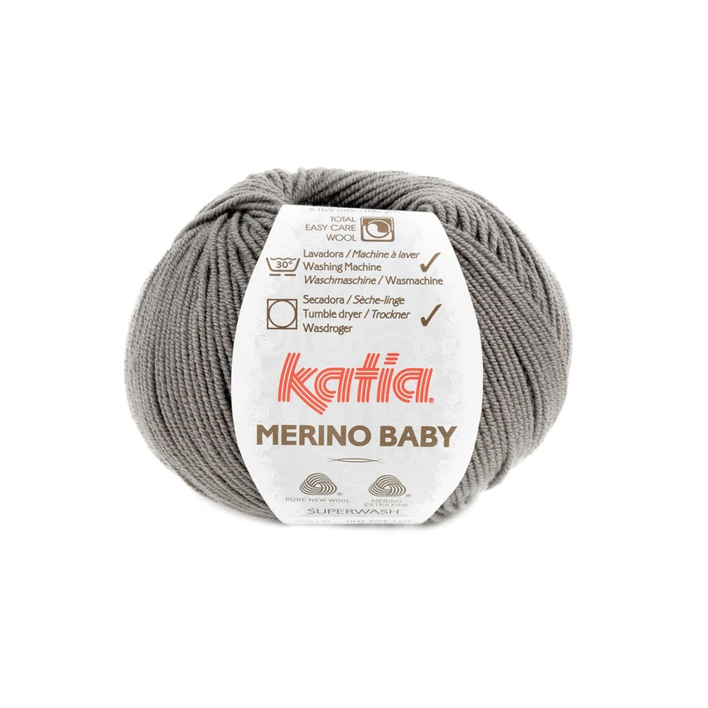 Katia Merino Baby 095 Beige grijs