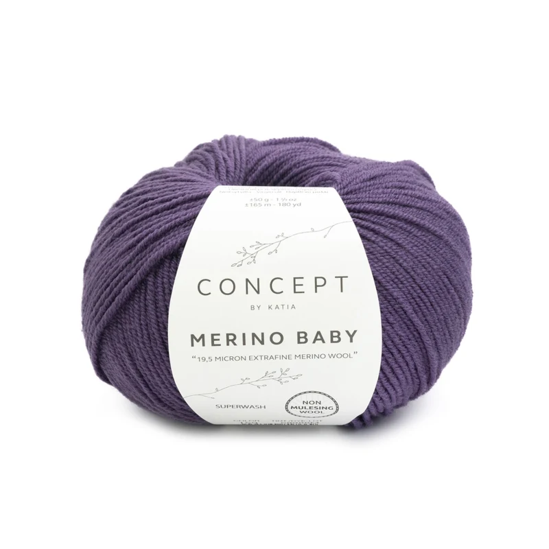Katia Concept Merino Baby 159 Donkerviolet