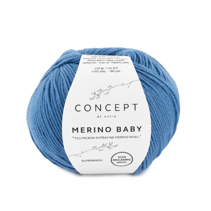 Katia Concept Merino Baby 044 Middenblauw